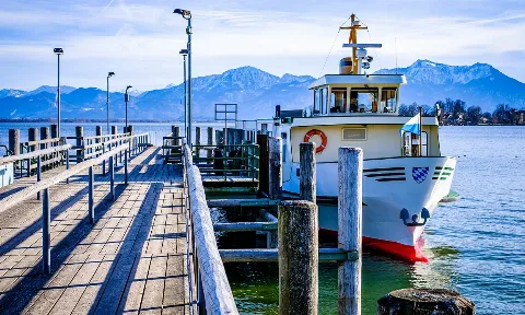 Abrissarbeiten  in Chiemsee